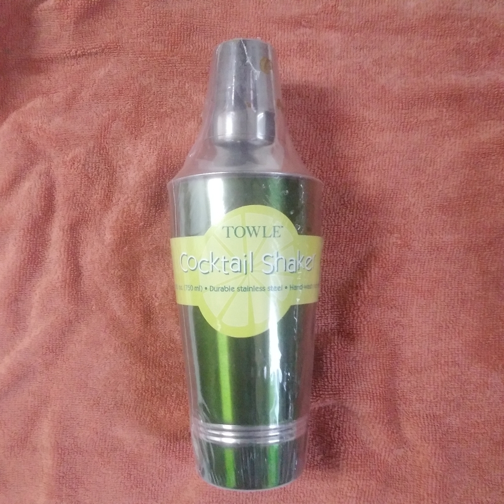 Towle Silver and Green Cocktail Shaker Set - Picture 8 of 9